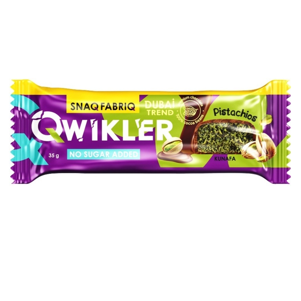 Батончик SNAQ FABRIQ 35 g Qwikler Батончик Фисташка с тестом катаифи