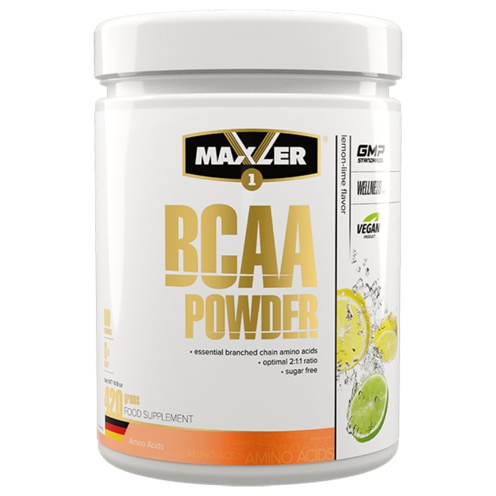Аминокислотный комплекс Maxler BCAA Powder (БЦАА) 420 g Лимон лайм
