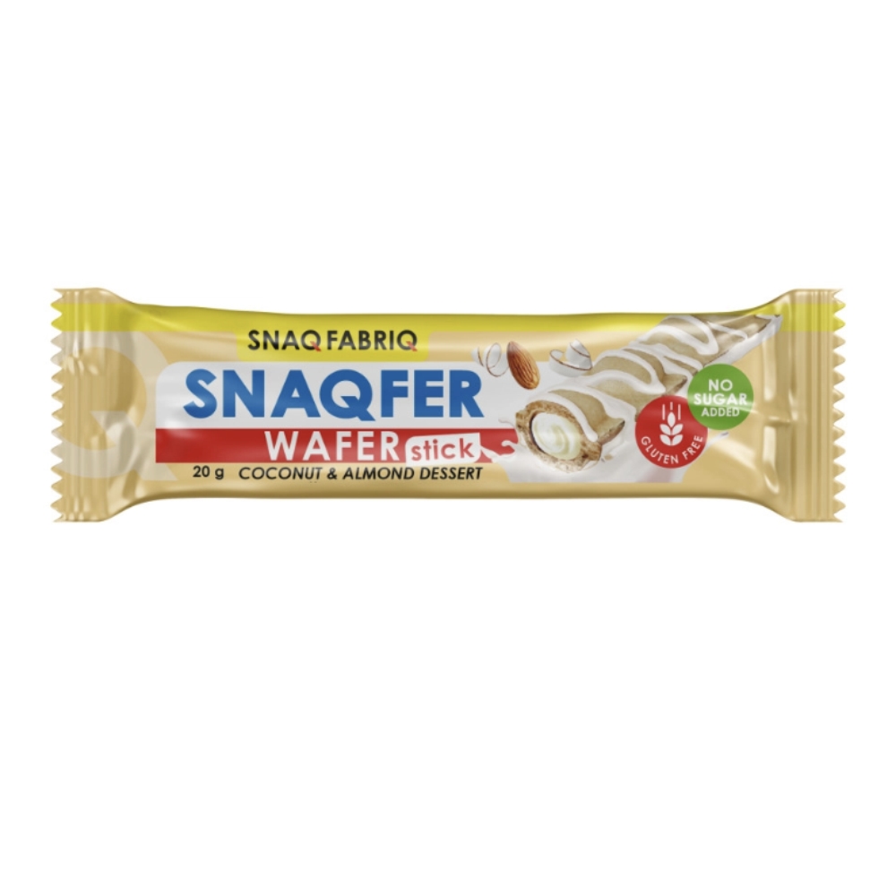 Батончик SNAQ FABRIQ 20 g Батончик вафельный Кокосово миндальный десерт