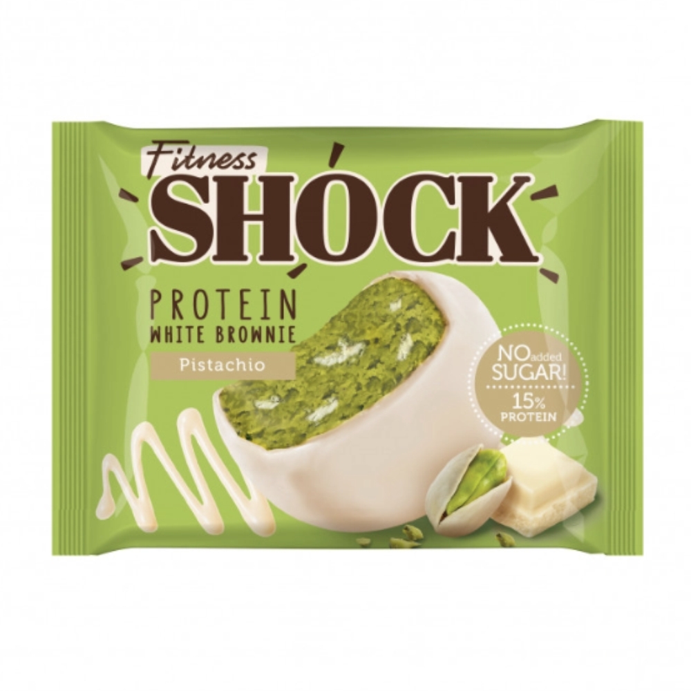 Диетическое питание FITNESS SHOCK печенье в шоколаде 50 g Брауни Фисташка