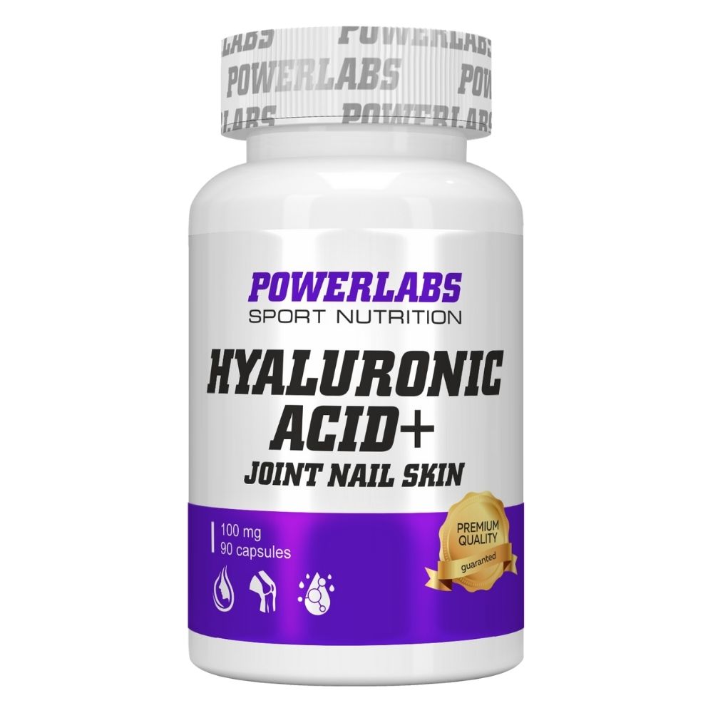 Антиоксидант PowerLabs Hyaluronic Acid (Гиалуроновая кислота) 100 mg 90 caps